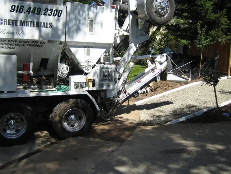 CemenTech mixer batching fresh on site.